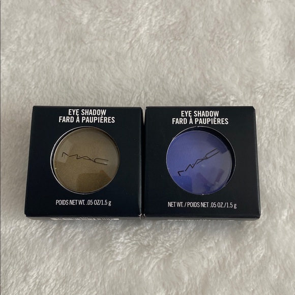 MAC Cosmetics Other - MAC Cosmetics Eyeshadow Duo in Vibrant Cobalt Satin and Marsh Satin